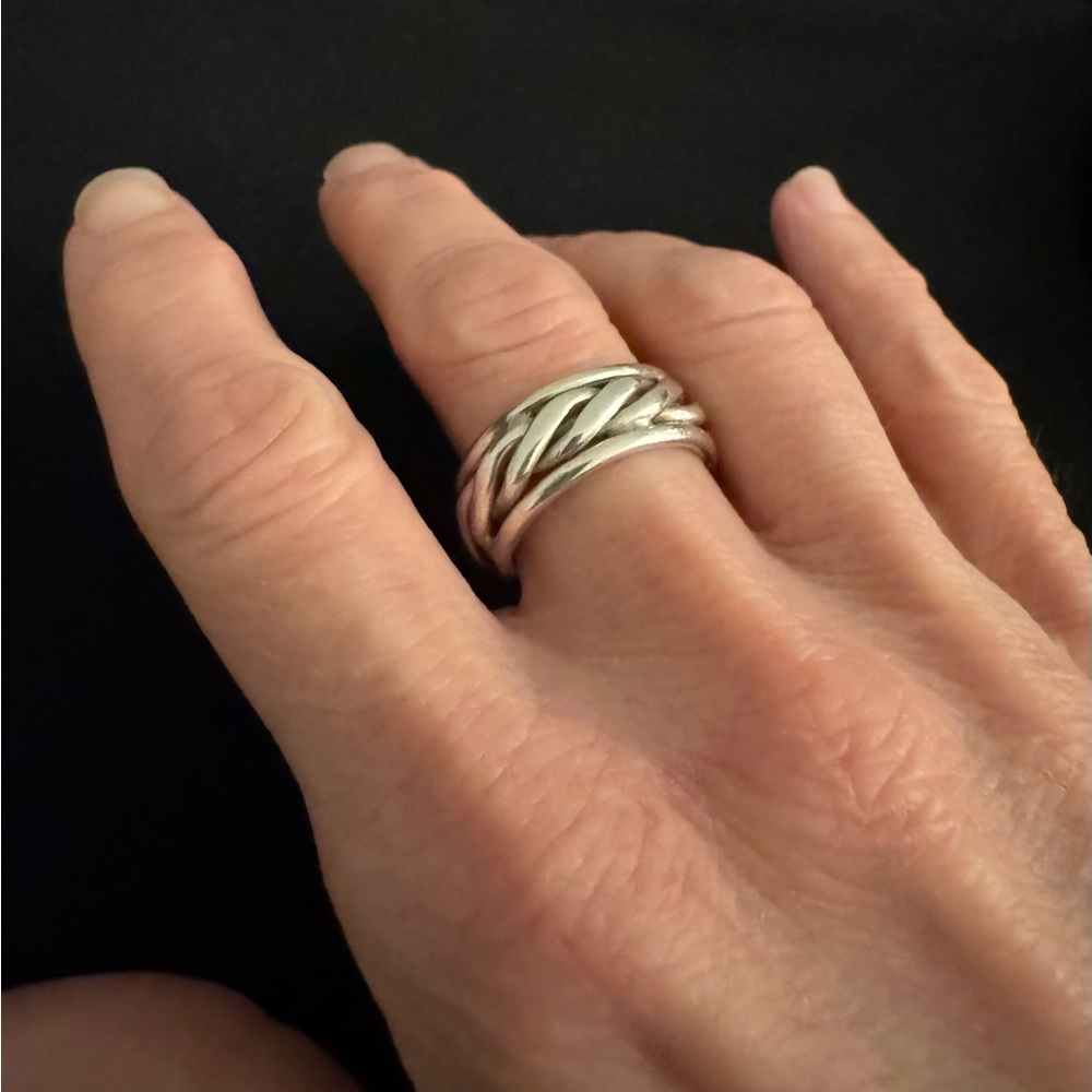 Taxco Solid Silver Braided Band - image 4